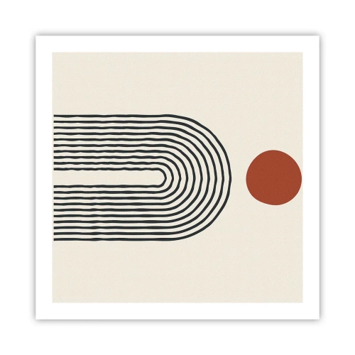 Pôster - Magnetismo de formas e cores - 60x60 cm