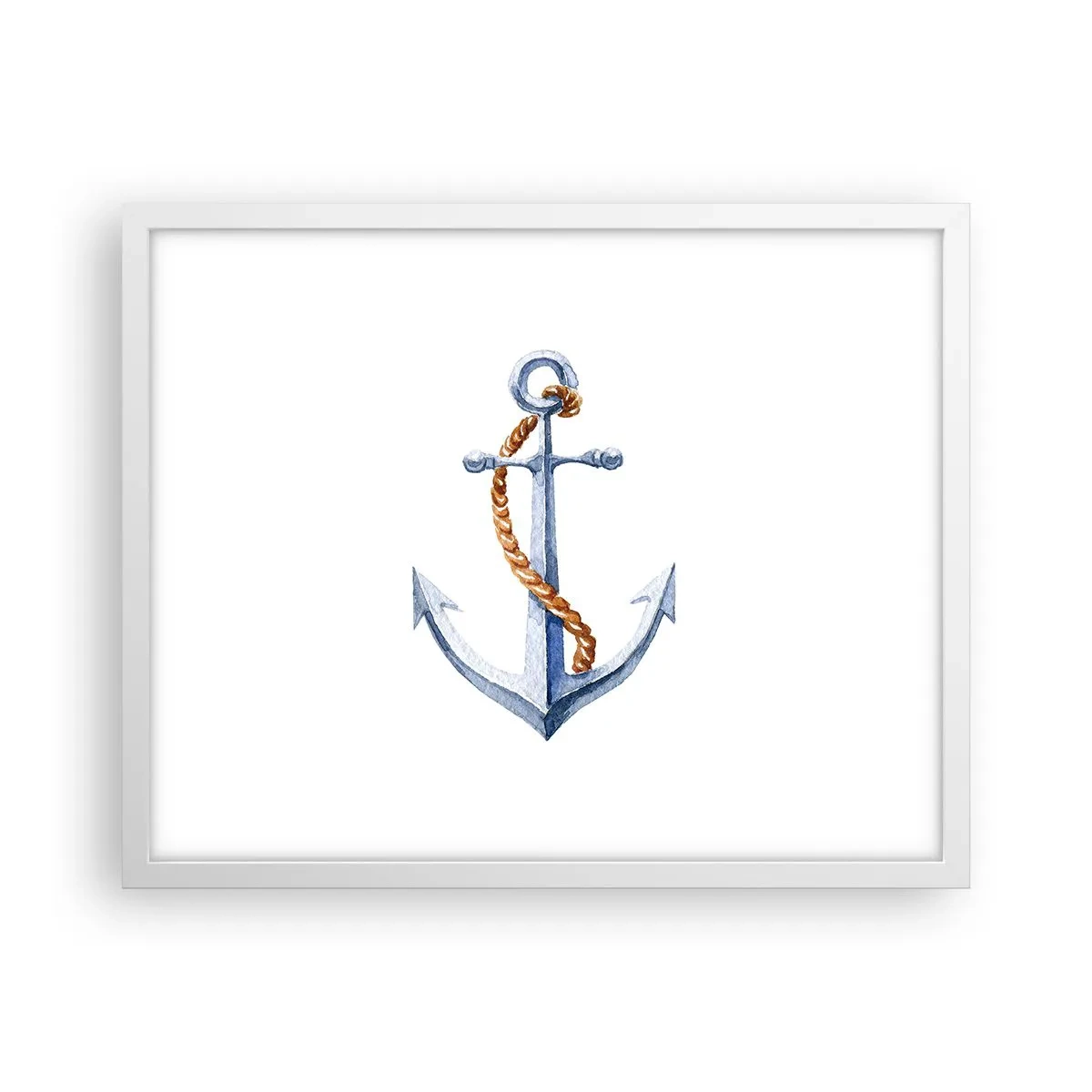 Pôster em moldura branca - Ahoy aventura! - 50x40 cm