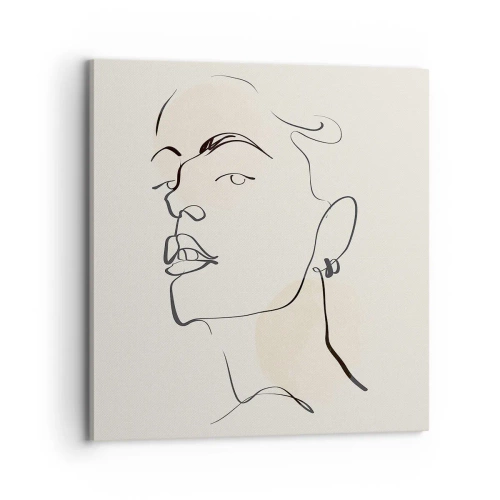 Quadro em tela - Olhar orgulhoso - 70x70 cm