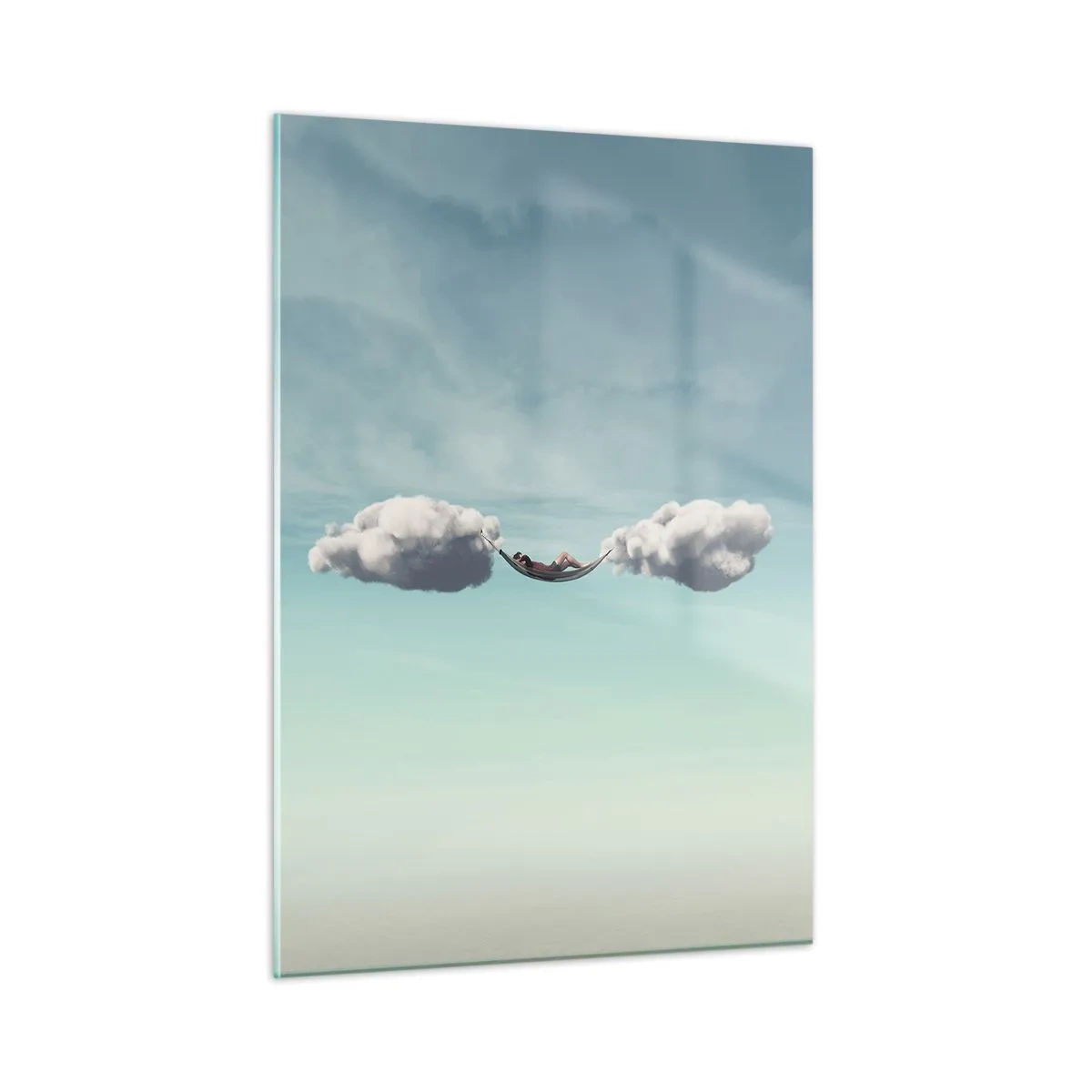 Quadro em vidro - A felicidade do momento - 50x70 cm