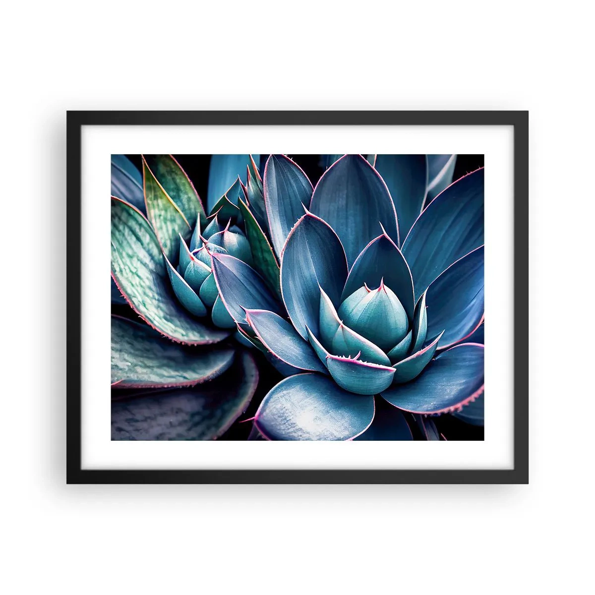 Pôster com moldura preta - Força vital - 50x40 cm