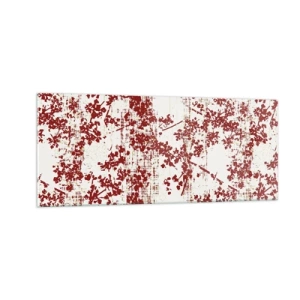 Quadro em vidro - Como chita antiga - 100x40 cm