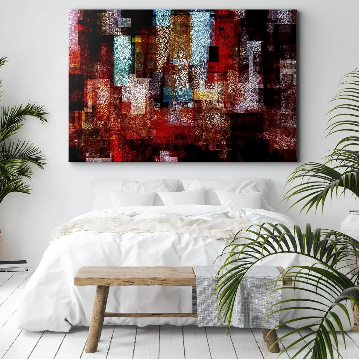 Quadro em tela - Uma grande confusão - 120x80 cm