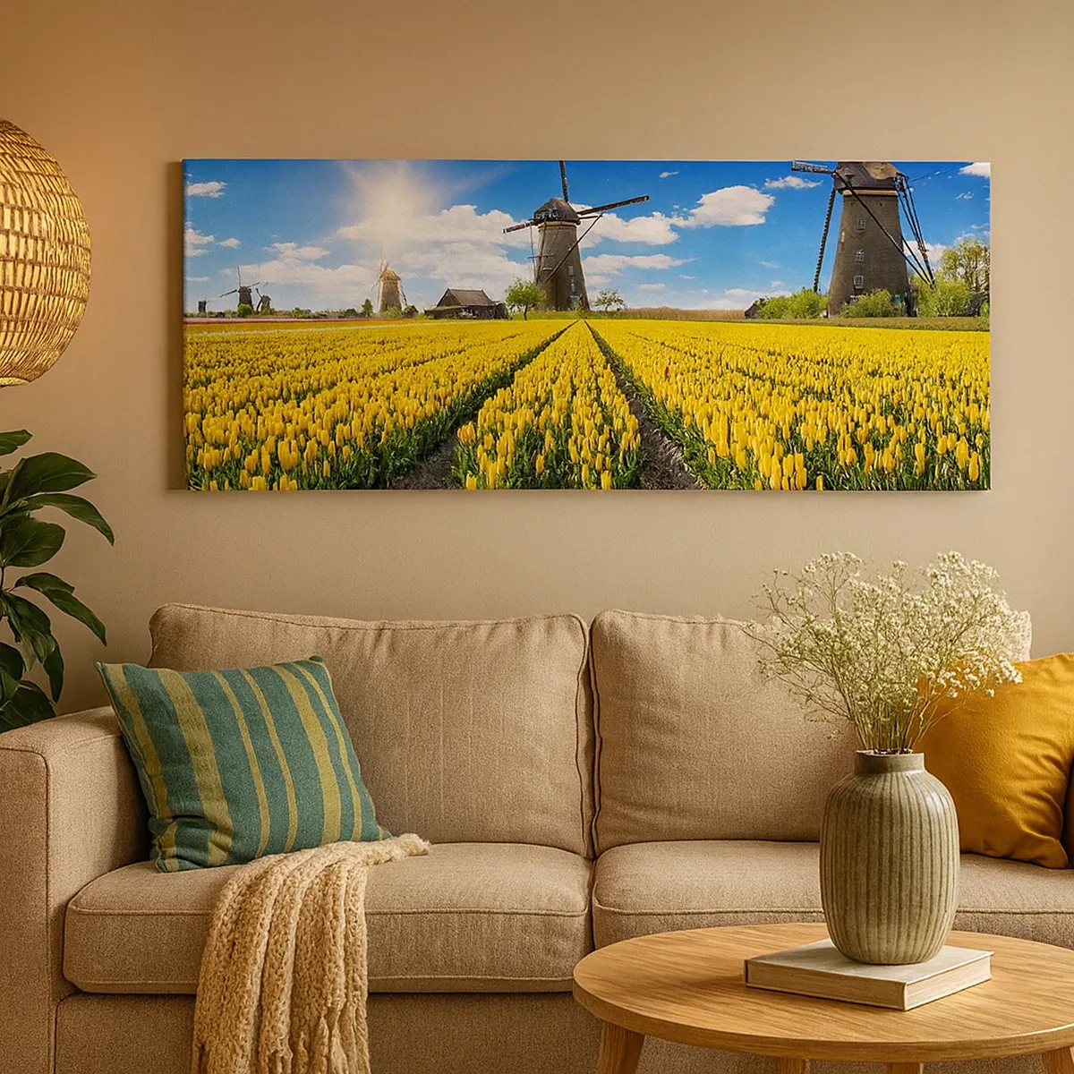 Quadro em tela - Nada mais holandês do que isso - 30x30 cm