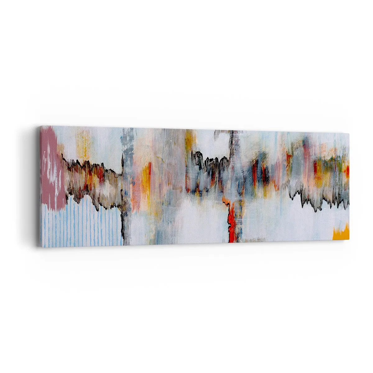 Quadro em tela - Com um palito na água - 90x30 cm