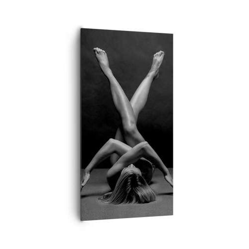 Quadro em tela - Geometria da nudez - 65x120 cm