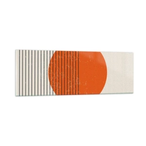 Quadro em vidro - Sempre sol - 90x30 cm