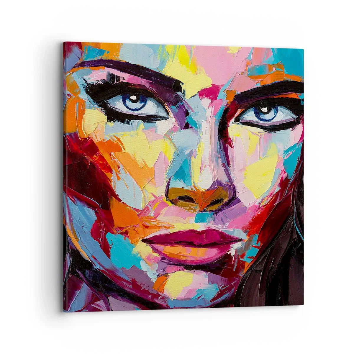 Quadro em tela - A alma também é colorida - 70x70 cm