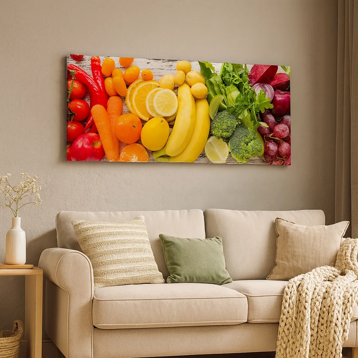 Quadro em tela - Não é suficiente? - 30x30 cm