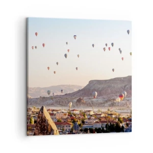 Quadro em tela - Como navios no céu - 50x50 cm