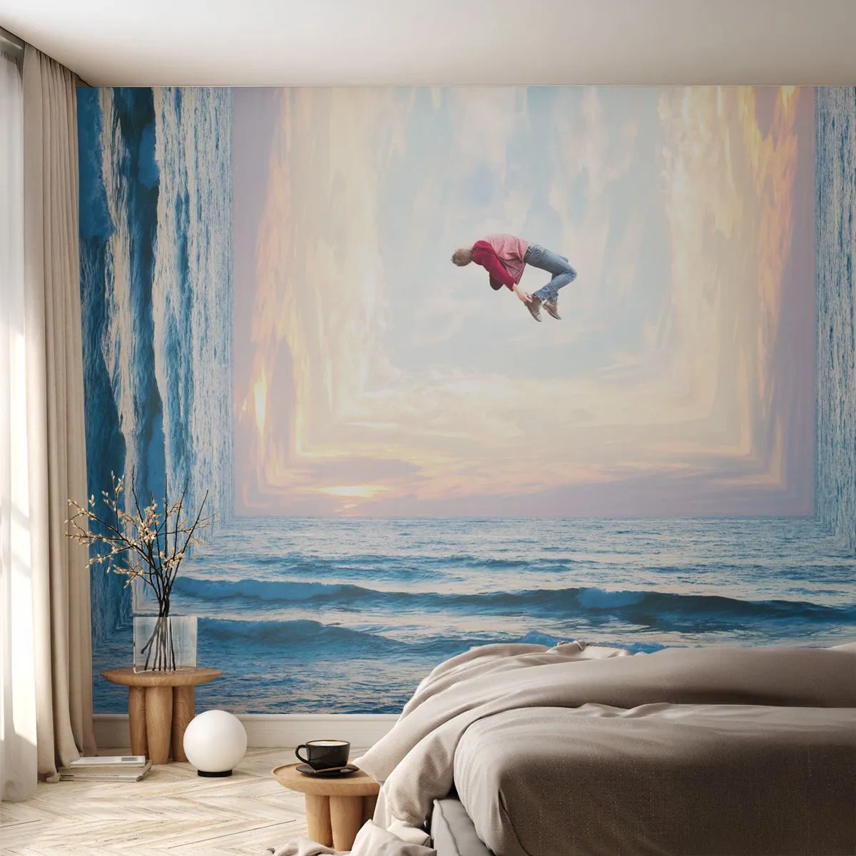 Papel de Parede Standard Eco - Para outra dimensão - Abstração, Homem, Natureza - 450x315 cm
