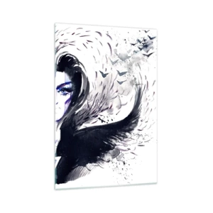 Quadro em vidro - Demoníaca e linda - 70x100 cm