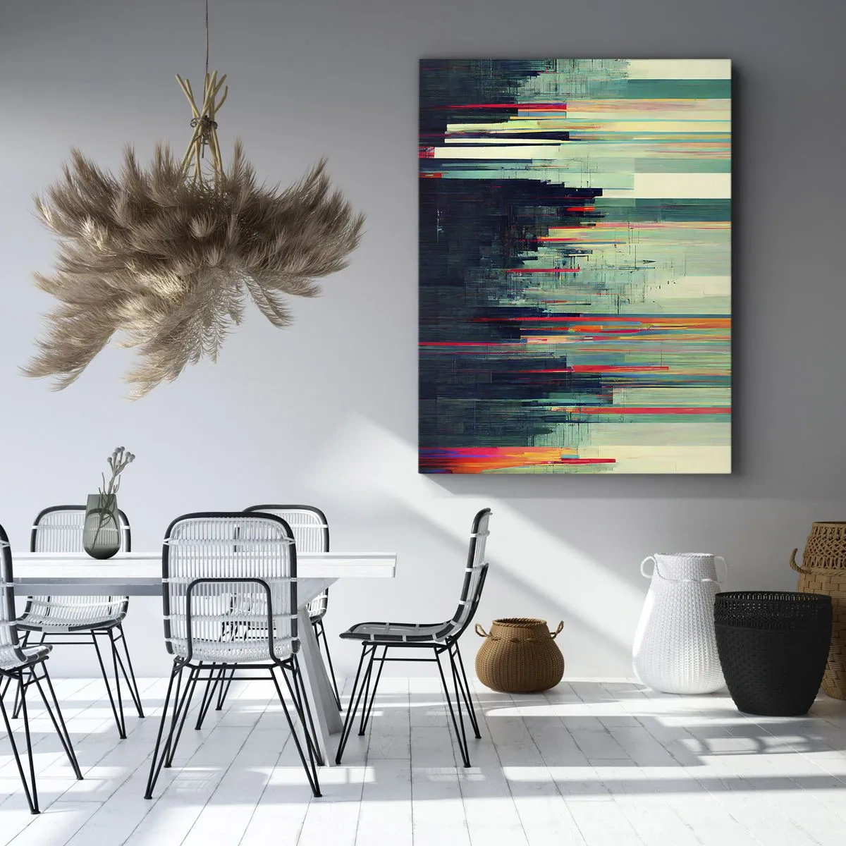 Quadro em tela - Cidade futurista - 50x70 cm