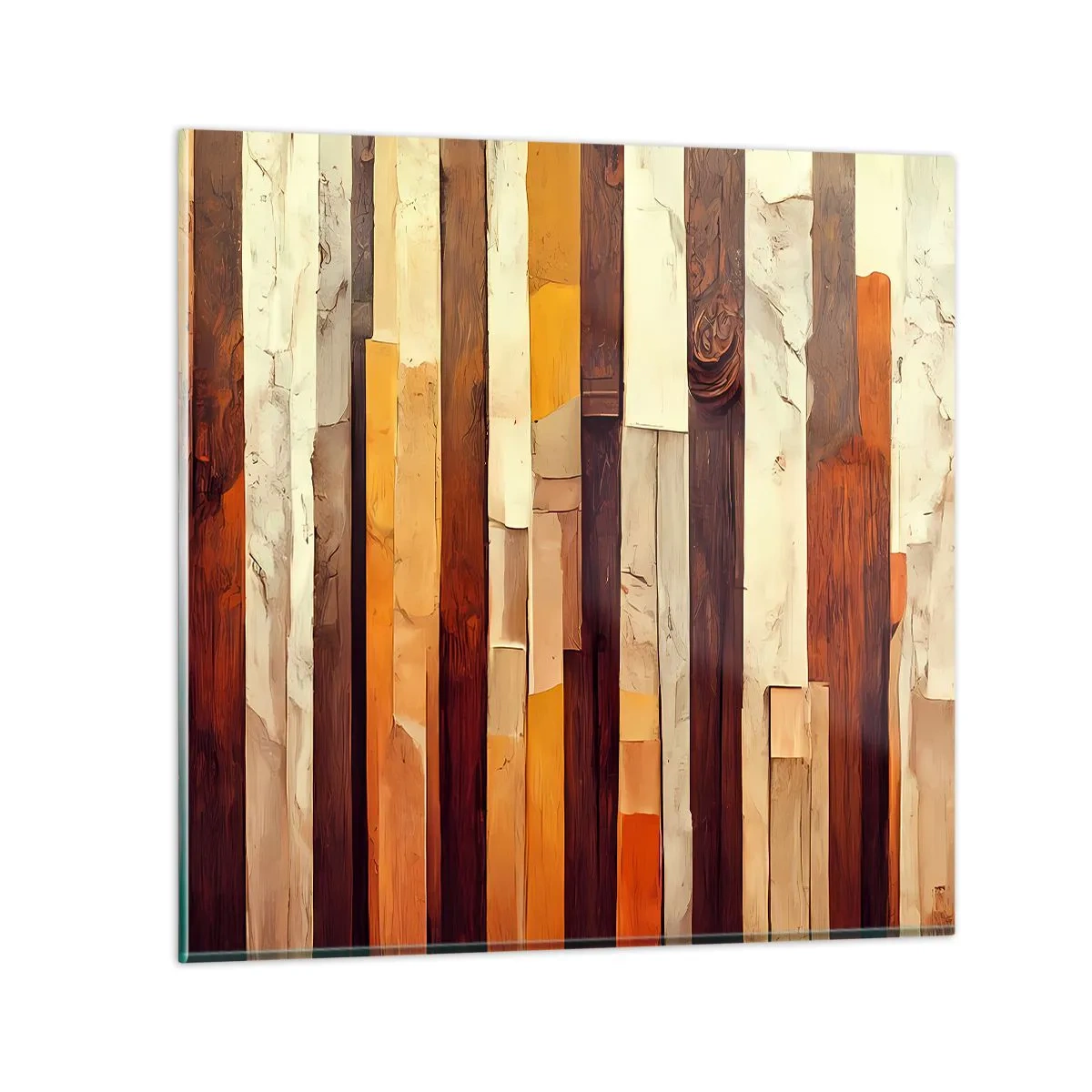 Quadro em vidro - Hino das árvores da floresta - 30x30 cm