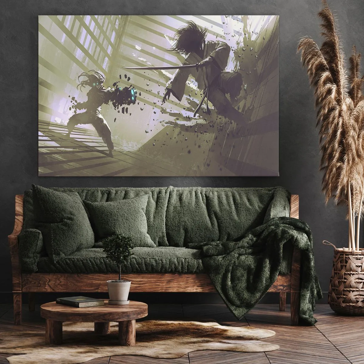 Quadro em tela - Você também pode ser um samurai - 120x80 cm