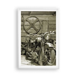 Pôster em moldura branca - No depósito do tio Jorge - 61x91 cm