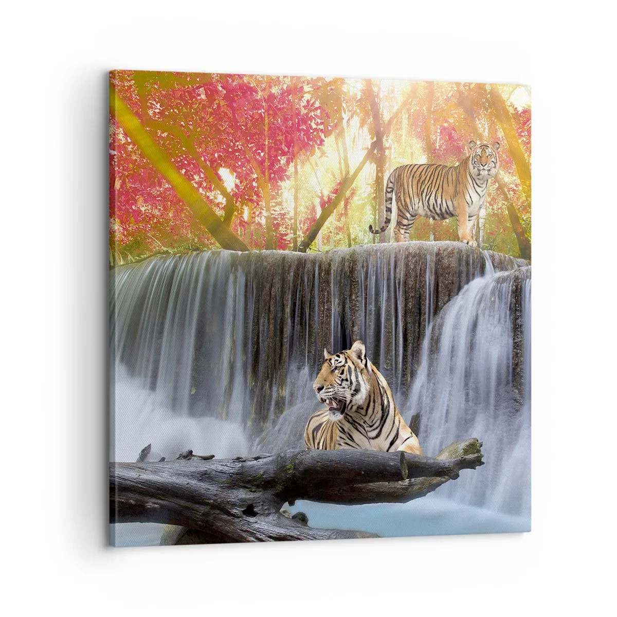 Quadro em tela - Paisagem surrealista    - 60x60 cm