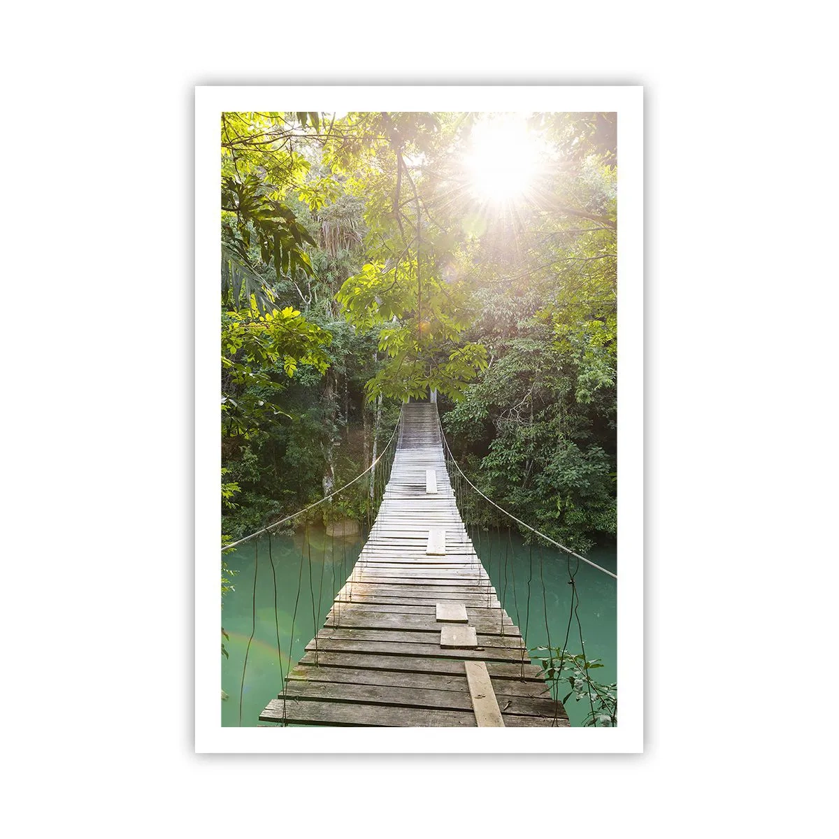 Pôster - Da água azul para a floresta azul - 61x91 cm