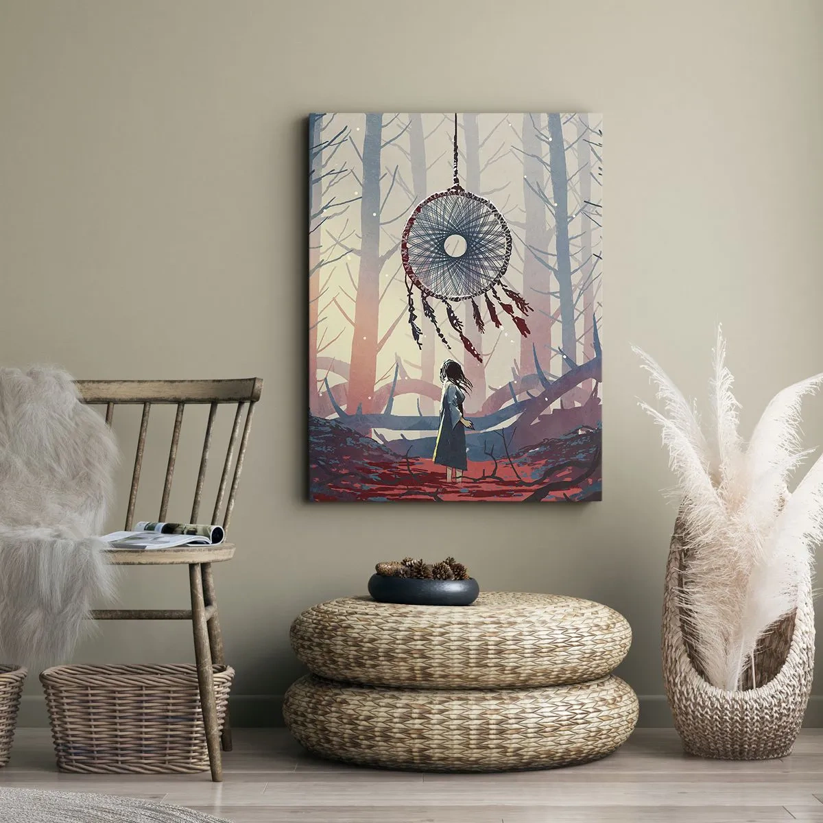 Quadro em tela - O ritual secreto da felicidade - 50x70 cm