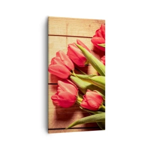 Quadro em tela - Declaração de primavera - 55x100 cm