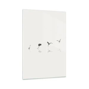 Quadro em vidro - Quatro passos simples - 80x120 cm