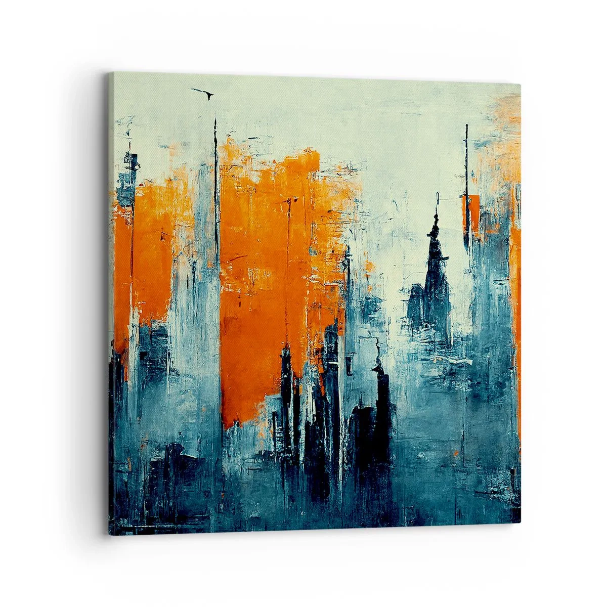 Quadro em tela - Paisagem moderna - 70x70 cm