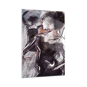 Quadro em vidro - Deixar-se levar pela música - 50x70 cm