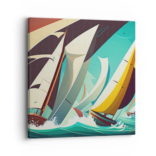 Quadro em tela - Boa sorte com os elementos - 40x40 cm