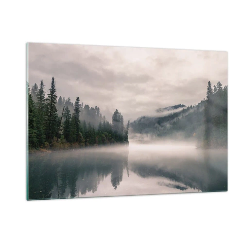Quadro em vidro - Em devaneio, na névoa - 120x80 cm