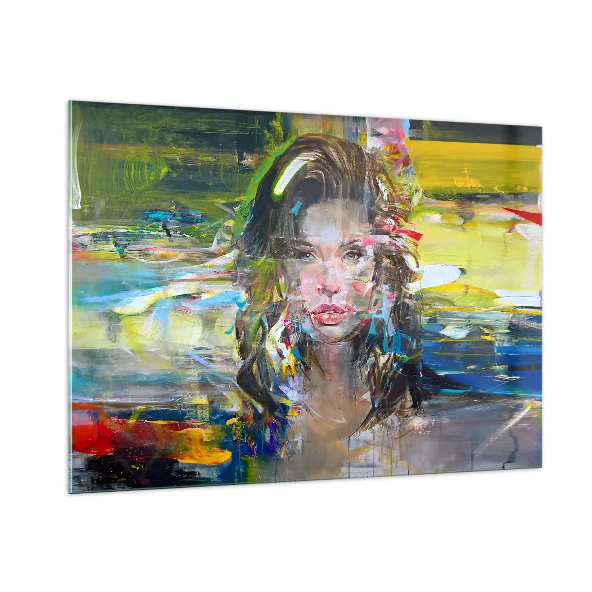 Quadro em vidro - Atrás da cortina de ar - 100x70 cm