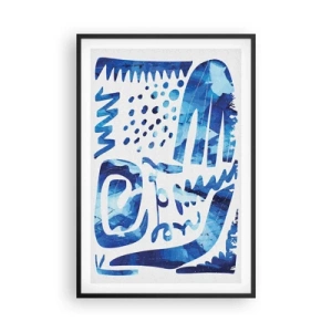 Pôster com moldura preta - Voltar às raízes - 61x91 cm