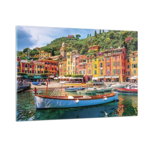 Quadro em vidro - Manhã italiana - 120x80 cm