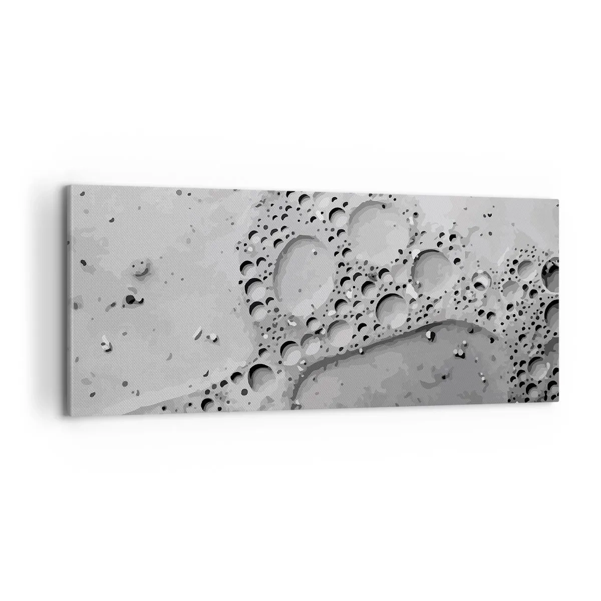 Quadro em tela - Vestígio de espuma - 100x40 cm