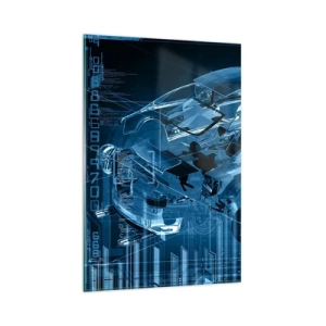 Quadro em vidro - Anatomia da engenharia - 80x120 cm