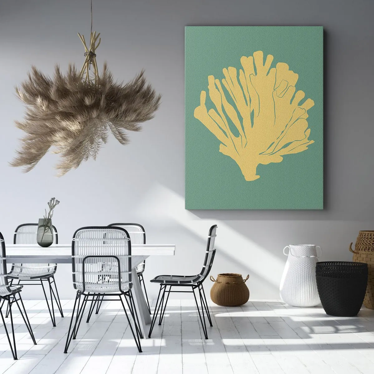 Quadro em tela - Arbusto florestal subaquático - 65x120 cm