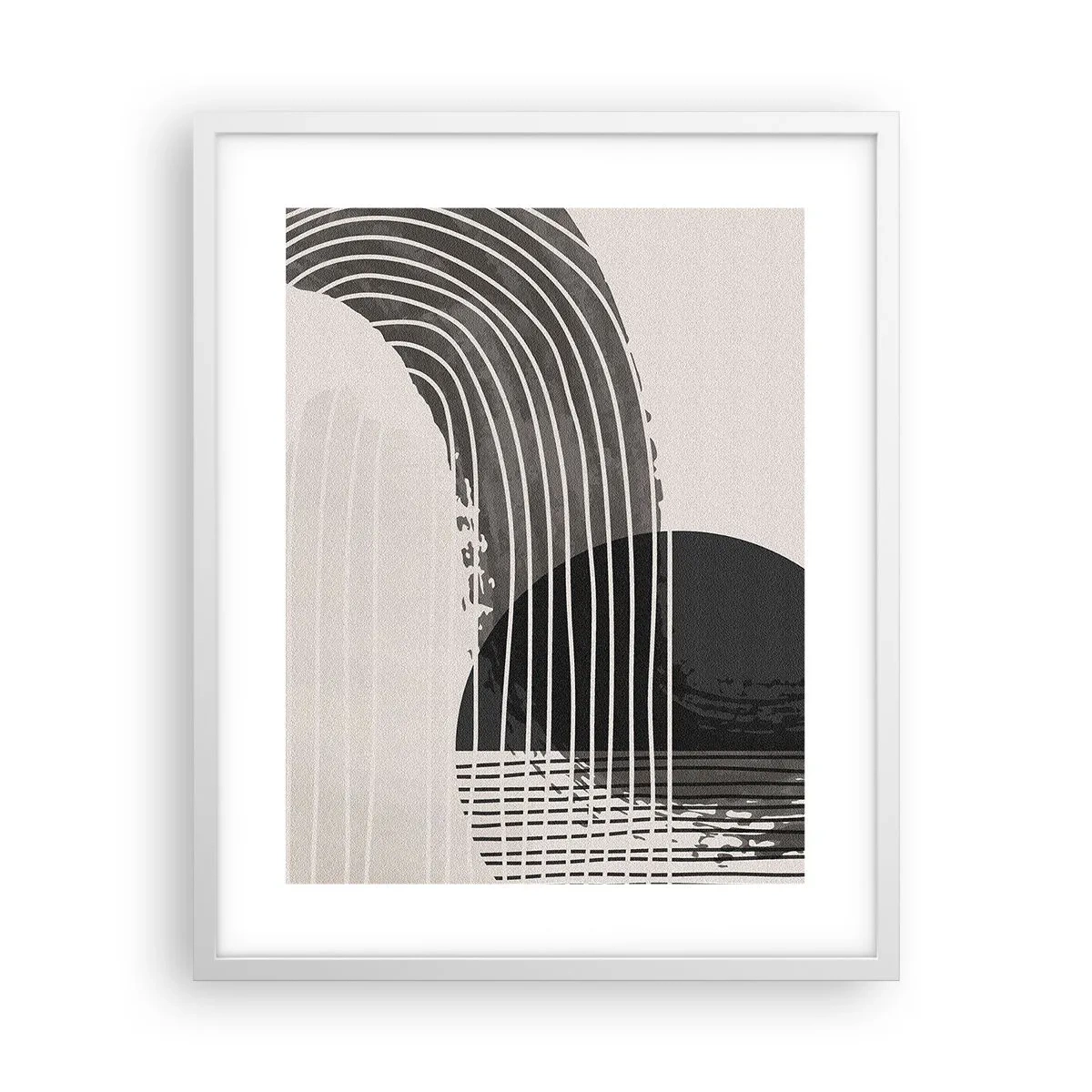 Pôster em moldura branca - Ida e volta - 40x50 cm