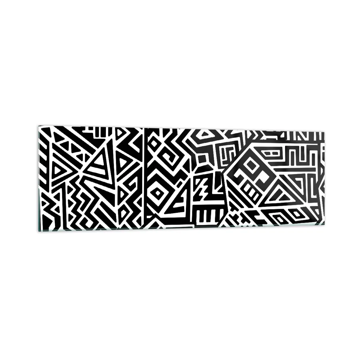 Quadro em vidro - Composição pré-colombiana - 160x50 cm