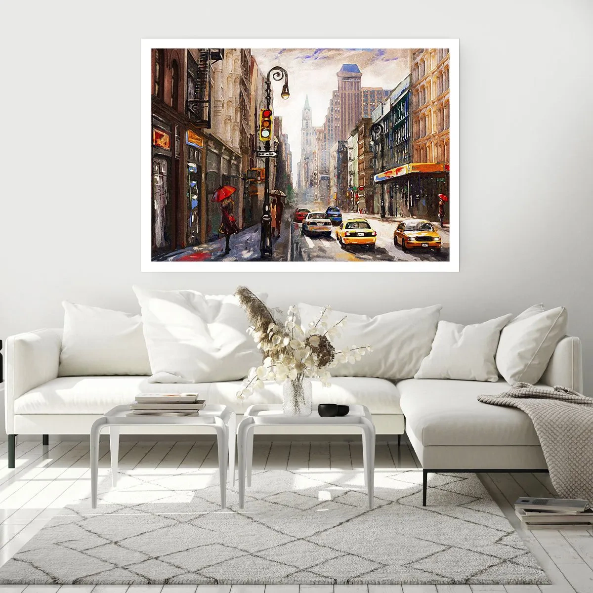 Pôster - Nova York – colorida também na chuva - 40x30 cm