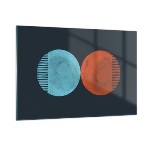 Quadro em vidro - Apenas geometria? - 120x80 cm