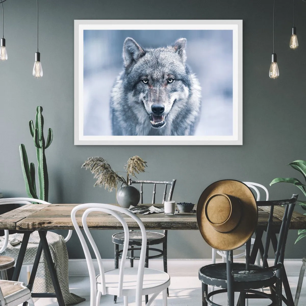 Pôster em moldura branca - Vai aceitar o desafio? - 91x61 cm