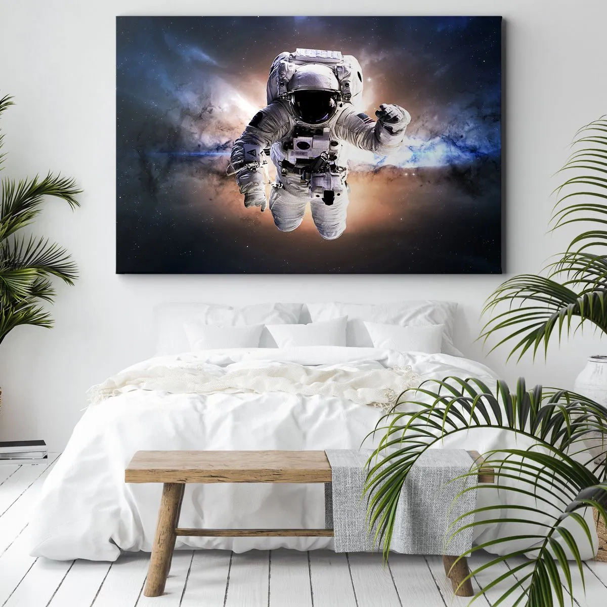 Quadro em tela - Saudações do espaço - 120x80 cm