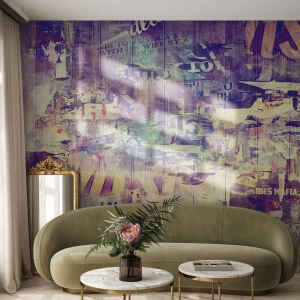 Papel de Parede Autocolante Deluxe Sticker - E isso é tudo o que resta - Grafite, Mural, Gráficos - 100x70 cm