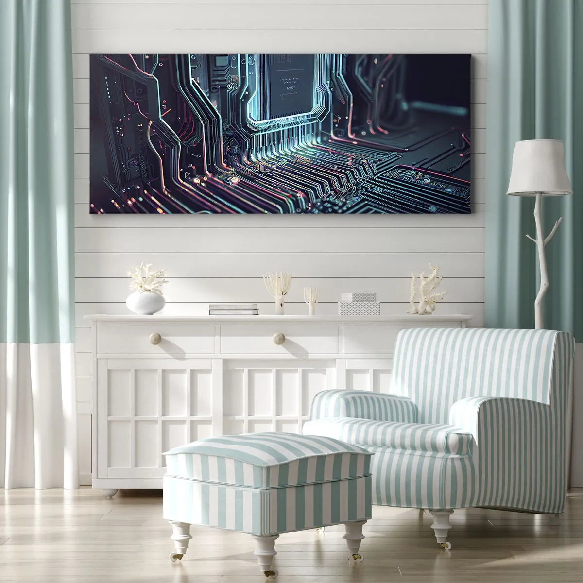 Quadro em tela - Só estou a pensar... - 100x40 cm