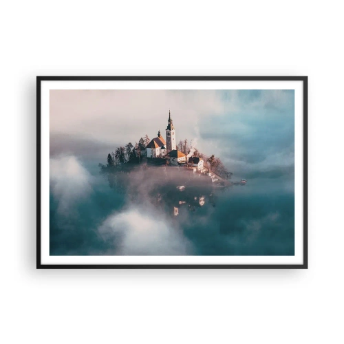 Pôster com moldura preta - A ilha dos Sonhos - 100x70 cm