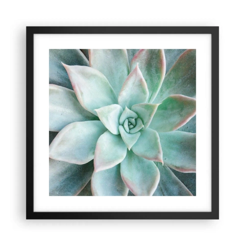 Pôster com moldura preta - O coração do deserto - 40x40 cm