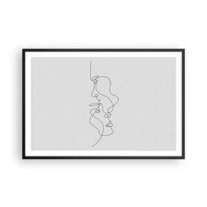 Pôster com moldura preta - O calor dos desejos amargos - 91x61 cm