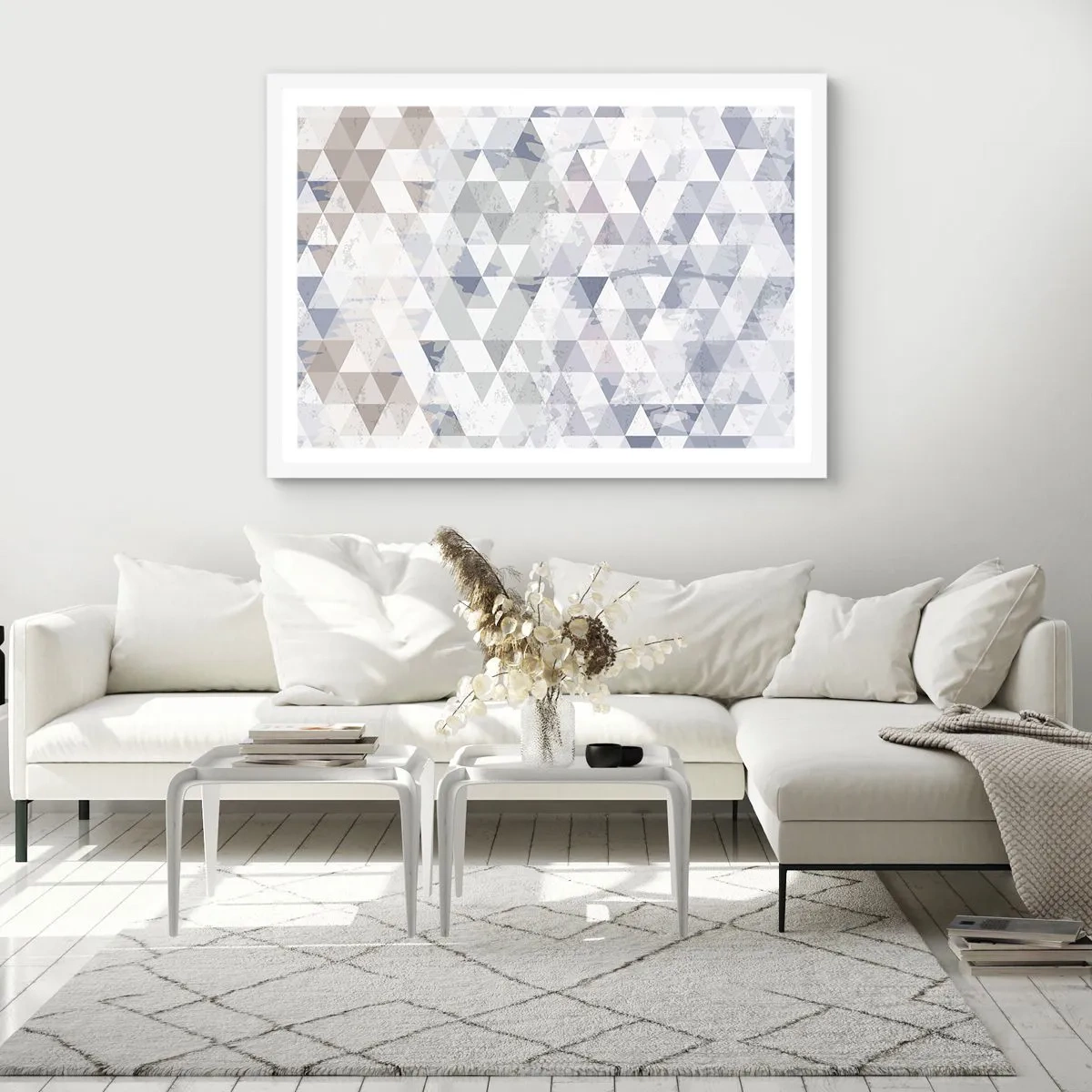 Pôster em moldura branca - Em ritmo para três - 91x61 cm