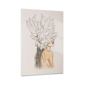 Quadro em vidro - Beleza coroada - 50x70 cm