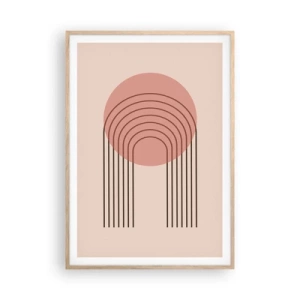 Pôster com moldura de carvalho claro - Atração irresistível - 70x100 cm