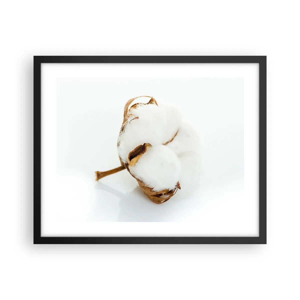 Pôster com moldura preta - Suave por natureza - 50x40 cm